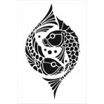 Stencil Sarayi Boyama Şablon Deniz - 4093 - 80X100