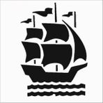 Stencil Sarayi Boyama Şablon Deniz - 8240 - 40X40