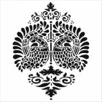 Stencil Sarayi Boyama Şablon Desenler - 8033 - 60X60