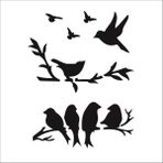 Stencil Sarayi Boyama Şablon Hayvanlar - 5038 - 60X60