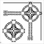 Stencil Sarayi Boyama Şablon Köşe - 8532 - 40X40