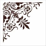 Stencil Sarayi Boyama Şablon Köşe - 8543 - 40X40
