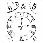 Stencil Sarayi Boyama Şablon Saat - 4447 - 30X30