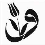 Stencil Sarayi Boyama Şablon Vav - 8182 - 40X40