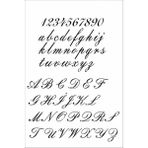 Stencil Sarayi Boyama Şablon Yazı ve Numaralar - 4023 - 80X100