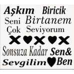 Stencil Sarayi Boyama Şablon Yazı ve Numaralar - 4378 - 50X50