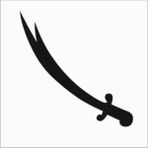 Stencil Sarayi Boyama Şablon Zülfikar Kılıcı - 8178 - 30X30
