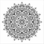 Stencil Sarayı Stencil Sarayi Damask Çini Mandala Boyama Şablon 60X60 - Model 7961 Özel Kullanım Özellikleri
