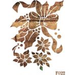 Stencil Tasarım F022 Stensil Tasarım Şablon 25x35