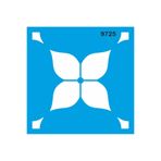 StencilSepeti Fayans deseni_3 Stencil Boyama Şablonu