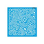 StencilSepeti Geometrik Desen - Stencil Boyama Şablonu 30x30