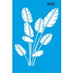 StencilSepeti Yapraklar - Stencil Boyama Şablonu 60x40 cm - İadesi Yoktur !