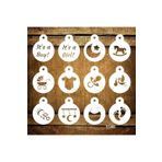 STENCİLTASARIM Cakes Stencil St406 Pasta, Kurabiye, Kek Süsleme Şablonları