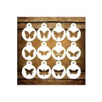 STENCİLTASARIM Cakes Stencil St478 Kelebekler Yüz boyama,Pasta, Kurabiye, Kek Süsleme Şablonları