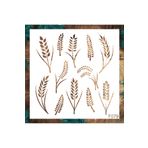 STENCİLTASARIM Stencil Tasarım Buğday - Dekoratif Duvar, Fayans Ve Eşya Boyama Şablonları 25x25cm F079