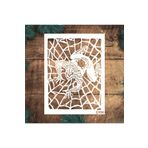 STENCİLTASARIM Stencil Tasarım Ç050 Örümcek Adam - Dekoratif Duvar Fayans Ve Eşya Boyama Şablonları 21x30 Cm
