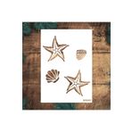 STENCİLTASARIM Stencil Tasarım Dn007 Deniz Yıldızı- Dekoratif Duvar, Fayans Ve Eşya Boyama Şablonları 21x30 Cm