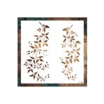 STENCİLTASARIM Stencil Tasarım F144 Sarmaşık - Dekoratif Duvar Ve Eşya Boyama Şablonları 50x50 Cm
