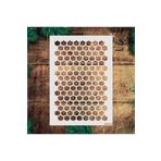 STENCİLTASARIM Stencil Tasarım Ge003 Şıngıl , Çatı Desen Duvar Ahşap Cam Boyama Deseni