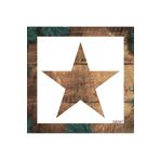 STENCİLTASARIM Stencil Tasarım Ge097 Yıldız- Dekoratif Duvar, Eşya,kumaş,fayans Boyama Şablonları 20x20 Cm