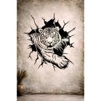 STENCİLTASARIM Stencil Tasarım H057 Aslan , Ahşap, Duvar ,Kumaş v.b Desen Aktarma Şablonu