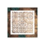 STENCİLTASARIM Stencil Tasarım Hd242 Seramik, Mandala- Dekoratif Duvar, Eşya, Fayans,kumaş Boyama Şablonları