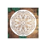 STENCİLTASARIM Stencil Tasarım MA130 Mandala Duvar Ahşap Cam Kumaş Boyama Şablonu