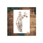 STENCİLTASARIM Stencil Tasarım S041 Özgürlük Anıtı - Dekoratif Duvar Ve Eşya Boyama Şablonları 21x30 Cm