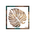 STENCİLTASARIM Stencil Tasarım Yaprak - Dekoratif Duvar, Fayans Ve Eşya Boyama Şablonları 25x25cm F044
