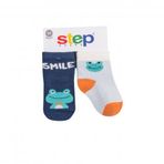 Step 10150 2'li Karışık Renkli Smile Frog Soket Çorap