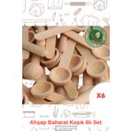 Step and Maker Tahta Baharat Bal Ve Reçel Kaşığı Set