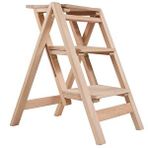 Step Apollo 3 Katlanabilir Merdiven Tabure (3 Basamakli) Kahverengi