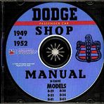 STEP-BY-STEP 1949 1950 1951 1952 DODGE REPAIR SHOP & SERVICE MANUAL & BODY MANUAL CD INCLUDES: Wayfarer, Meadowbrook, Coronet, and wagons. 49 50 51 52
