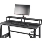 Stepgamer Ergonomik Metal Monitör Yükseltici - Şık ve Dayanıklı Masaüstü Standı 137X20X14 - Siyah