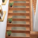 Stepmat Bukle Halıdan Basamak ve Merdiven Paspası - 25 x 65 cm - Bej