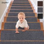 Stepmat Kaymaz Tabanlı ve Yıkanabilir Merdiven Basamak Halısı