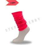 Steppe Berry Neon Tozluk Çorap - 36 - 40 - Pembe