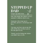 Stepped Up Dad: A Heartfelt Lined Journal from Bonus Daughter or Son to Stepdad – A Notebook for a Stepdad from Wife, Son, or Daughter – A Thoughtful ... Day Gift for a Stepped-Up Dad - Green Color