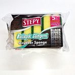 STEPY BLACK DÜZ BULAŞIK SÜNGERİ 5 Lİ