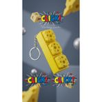Stera Design 3’lü Blue Switch Mekanik Clicker Anahtarlık – Tatmin Edici Klik Hissi, Stres Giderici Fidget Oyuncak - Sarı