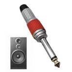 Stereo Fiş Adaptörü, Mikrofon Adaptör Jakı,6,35 mm Mono Ses Amfisi Adaptör Fişi - Hoparlör için 6.5 Büyük İki Çekirdekli Arayüz Karıştırma Konsolu Fiş Adaptörü