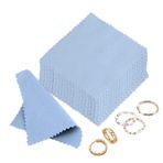 Sterling Gümüş Temizleme Bezi | 50 Adet Leke Çıkarıcı Mendil | Altın Platin Küçük Gümüş Parlatıcı | Pirinç Saat Madeni Para Gözlük Lens Yüzük İçin