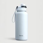 Stevig 1 Hand Leak-Proof Sızdırmaz Çelik Termos 1000 ml Ice Melt ST-216 - Mavi - 1 lt