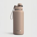 Stevig 1 Hand Leak-Proof Sızdırmaz Çelik Termos 1000 ml Lıght Brown ST-217 - Açık Kahverengi - 1 lt