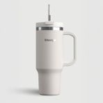 Stevig 2 Moods Tuck-In Tumbler Sızdırmaz Çelik Termos 900 ml White Sand ST-242 - Beyaz