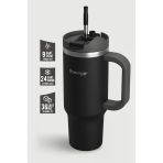 Stevig St-236 2 Moods Tuck-In Tumbler Sızdırmaz Çelik Termos 900Ml Black