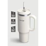 Stevig St-242 2 Moods Tuck-In Tumbler Sızdırmaz Çelik Termos 900Ml White Sand