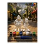 Stexai 10 cm Macera Kahramanları 3D Boyama Seti – 2’li Figür Boyama Kiti