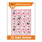 Sticker Adresim Hello Kitty 20 Adet Sticker Seti Planner Ajanda Bullet Journal Bilgisayar Telefon Için Uygun