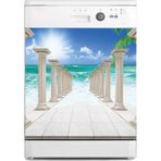 Sticker Art Bulaşık Makinesi Sticker Kaplama Beyaz Eşya Kaplama Sütun Deniz